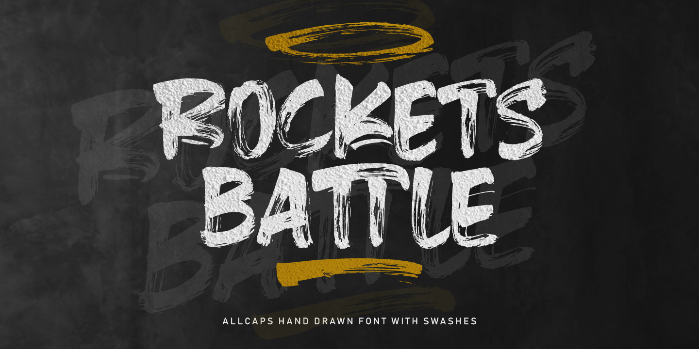 Пример шрифта Rockets Battle #10